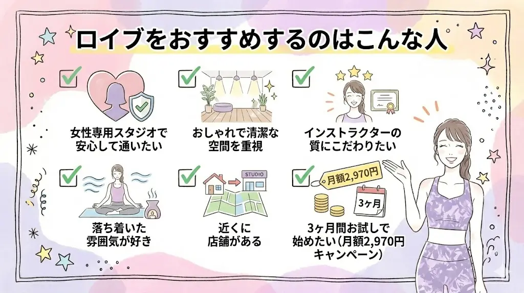 ロイブをおすすめするのはこんな人